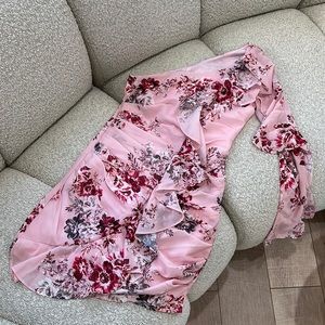 REVOLVE Pink Floral Mini Dress